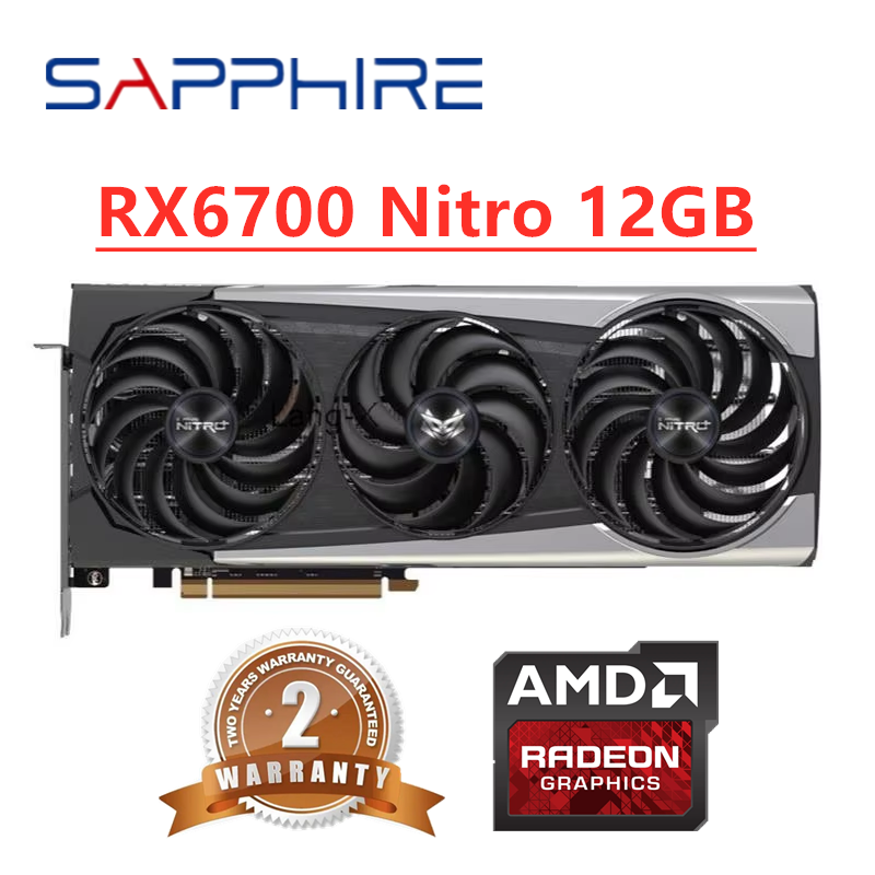 Rx 6700 Xt 12Gb Graphics Card - Видеокарта GPU Sapphire RX 6700 XT