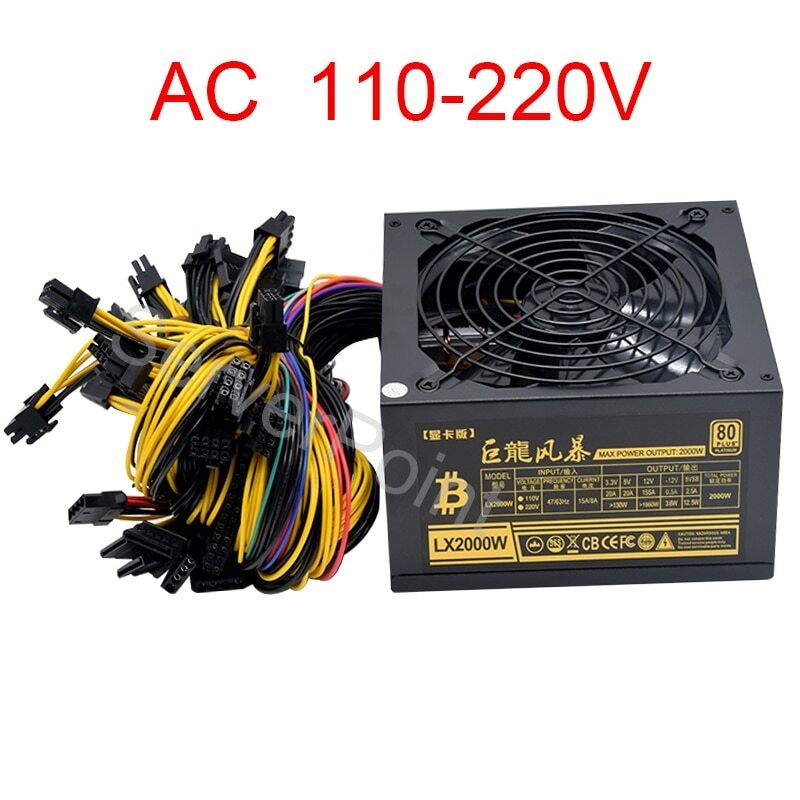 Блок питания ATX 2000 Вт для П – обзор и цена 2000W Atx Mining Power Supply