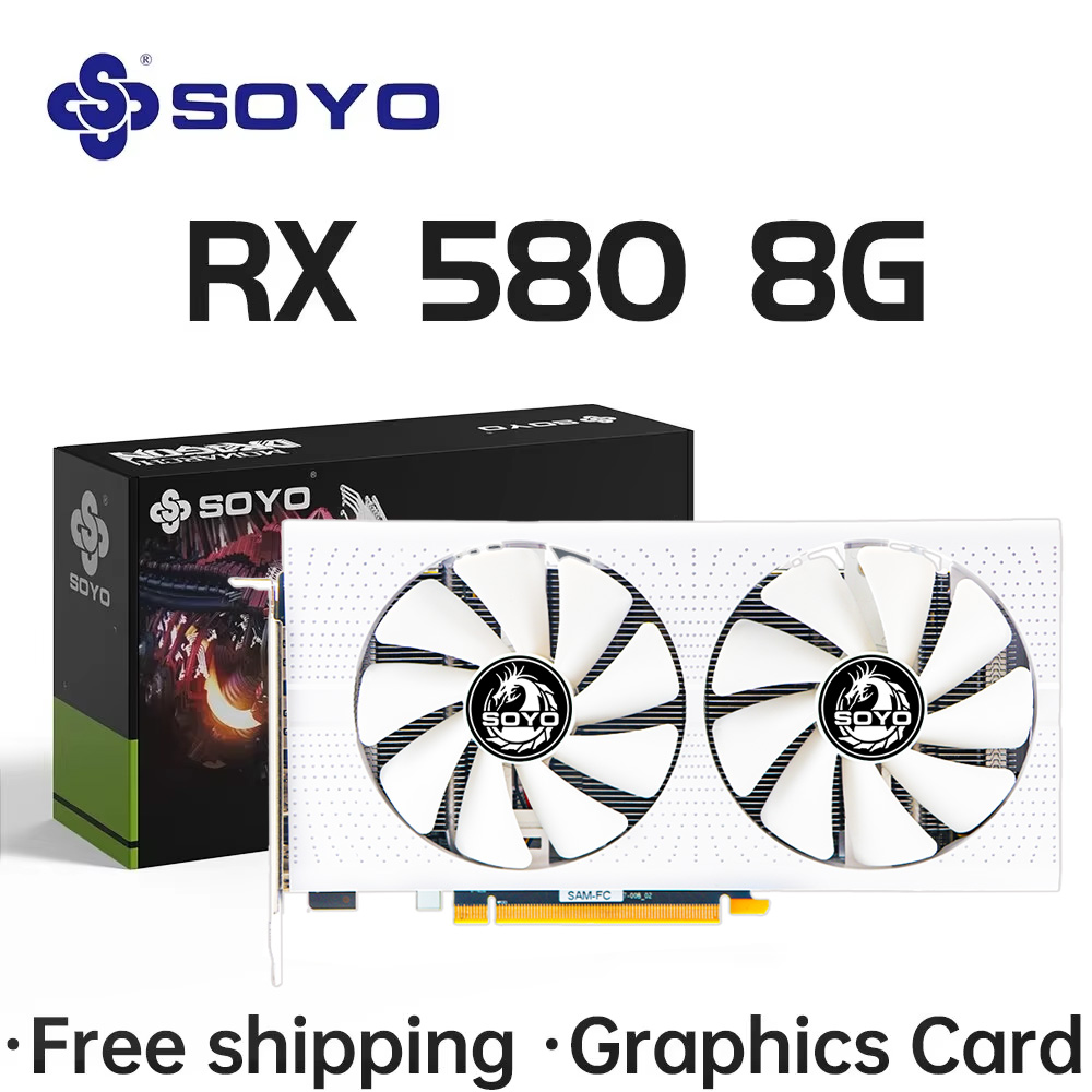 Видеокарта SOYO AMD Radeon RX5 – обзор и цена Rx 580 8Gb 2048Sp Gpu